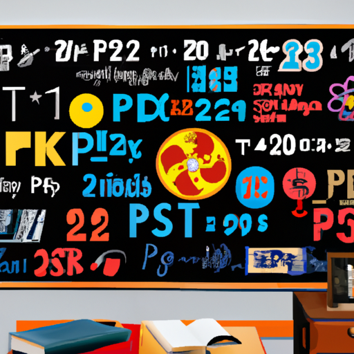 An image showcasing a vibrant classroom scene with a blackboard covered in equations, while a cleverly disguised advertisement subtly blends in, seamlessly integrating elements from various school subjects
