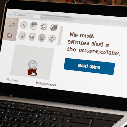 An image showcasing a laptop screen with Mailchimp's user-friendly interface, displaying various email advertisement templates