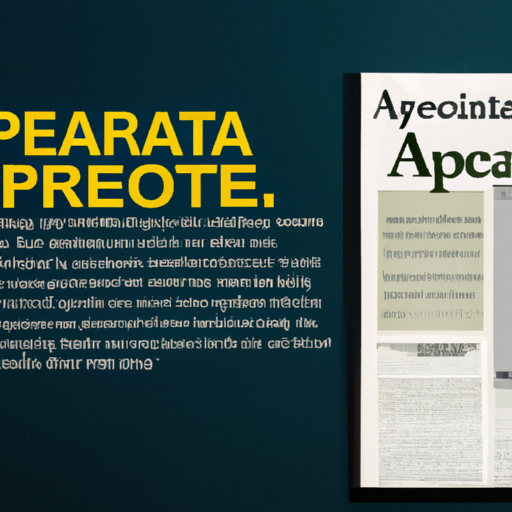 An image showcasing a printed magazine advertisement with a highlighted section displaying a reference list entry in APA format