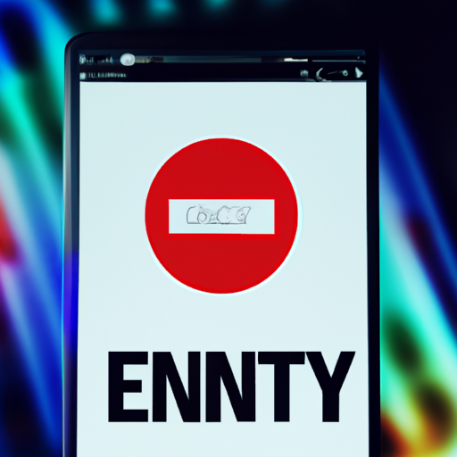 An image featuring an Android phone with a colorful "no entry" symbol covering a barrage of intrusive ads