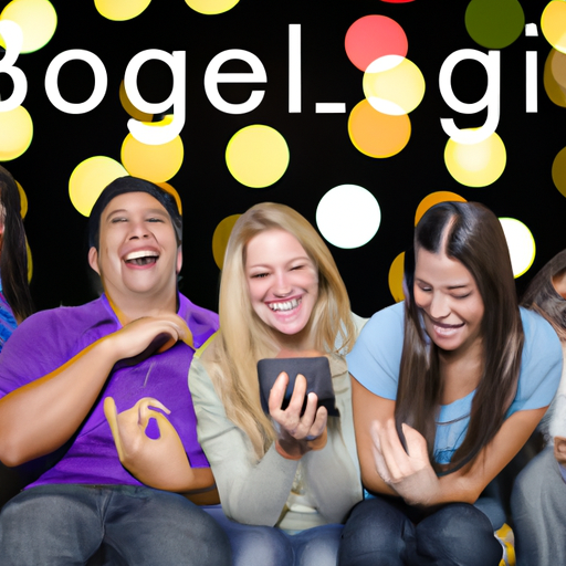 An image for a blog post about the iPhone 5 advertisement, showcasing a diverse group of people laughing, smiling, and effortlessly using their iPhones in various settings, conveying the ease and widespread appeal of the device