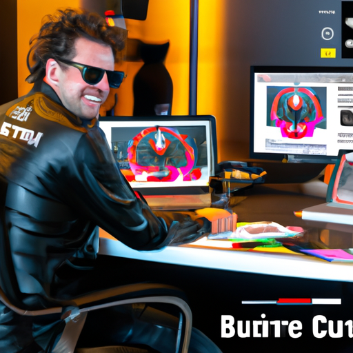 An image capturing Larry Burns, the mastermind behind Custom Cuts' online advertising