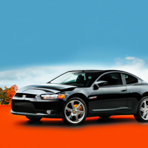 An image showcasing a sleek, well-maintained car parked against a vibrant backdrop